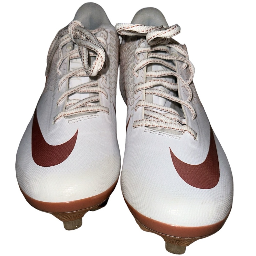 Nike Lunar Vapor Ultrafly Elite 2 Metal Baseball Cleats White Sz 7.5 A07946-109